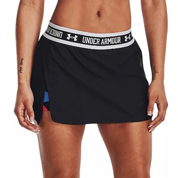 Under Armour Pants - Under Armour HeatGear Athletic Workout Skort Black over Multi Size Large